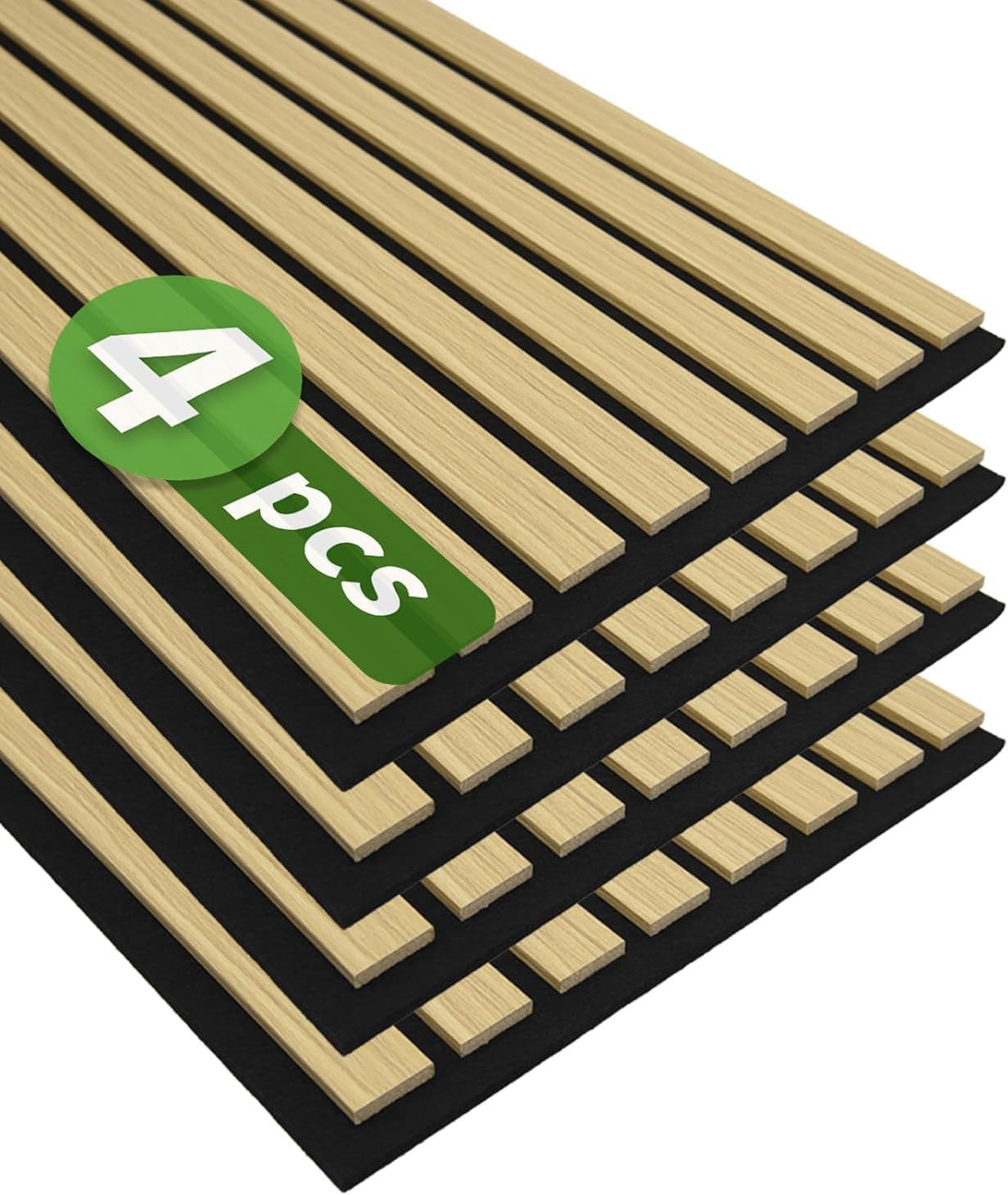 Acoustic Panel Sample Box - Walnut Wood, Matte Black Wood, Oak Black Wood